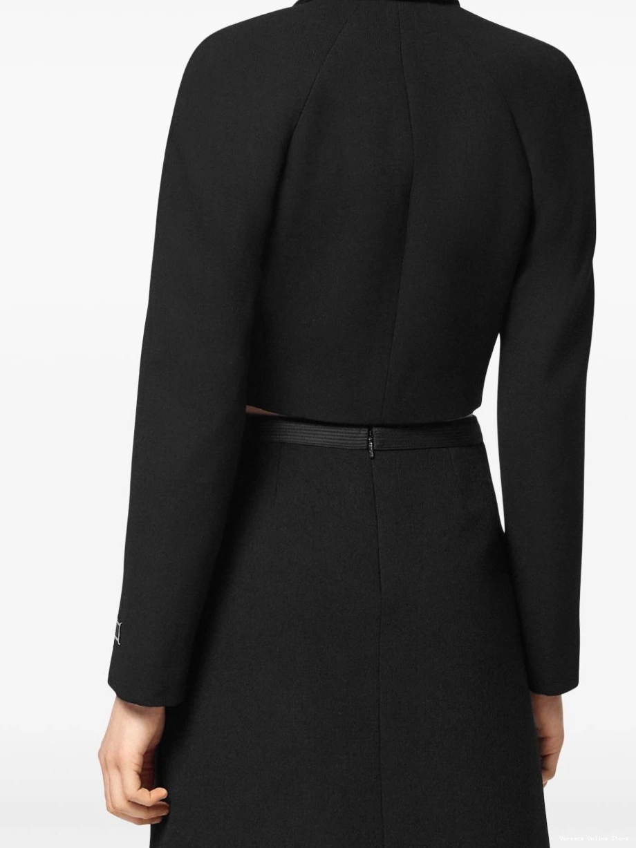 Affordable Women jacket cropped Head-buttons Medusa Versace 0720